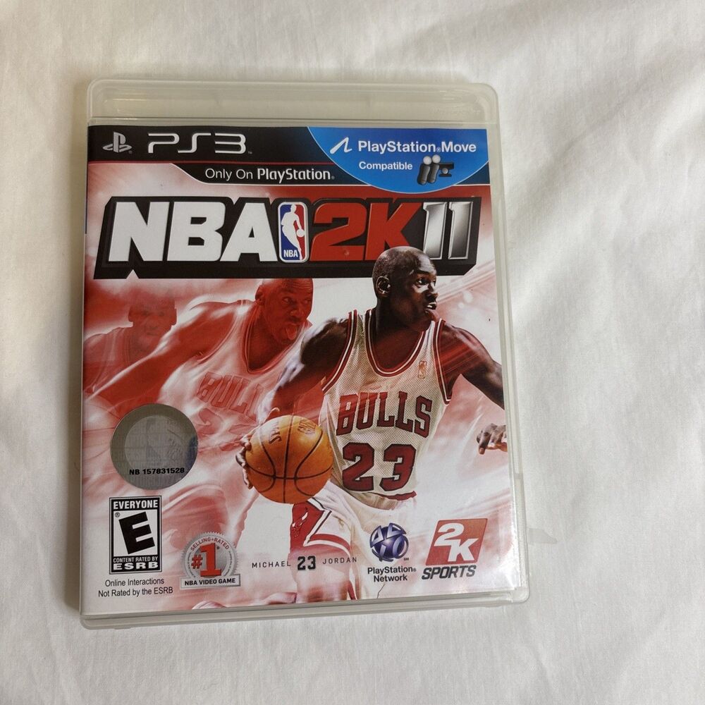 2K Sports NBA 2K11 PlayStation 3 One Size White Excellent‎ Michael Jordan PS3